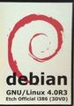 Этикетка DVD-бокса Debian